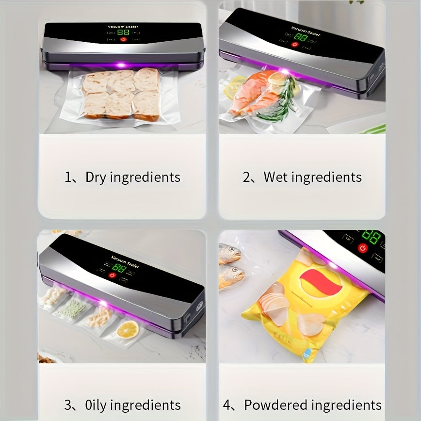 Machine de mise sous vide portable automatique USB C716 avec 10 sacs