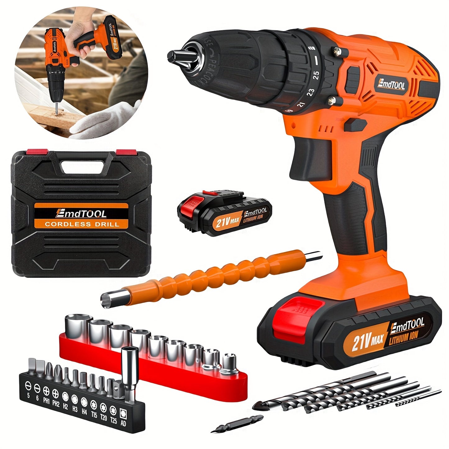 Perceuse-visseuse sans fil 21 V