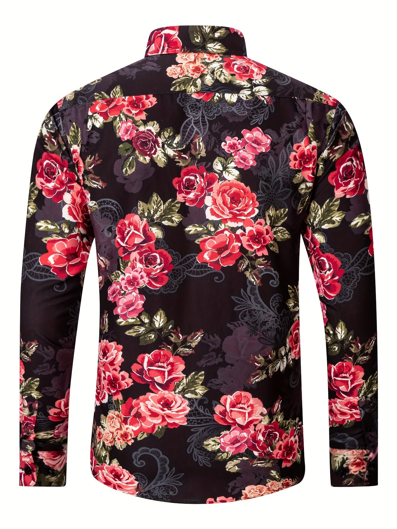 Chemise homme à manches longues boutonnée