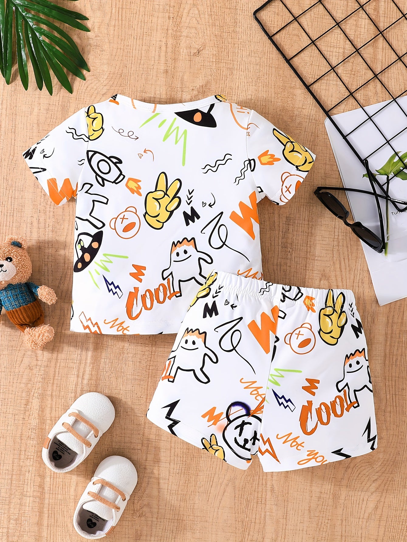 Ensemble 2 pièces d'été pour bébé et tout-petit - Topdecheztop.fr