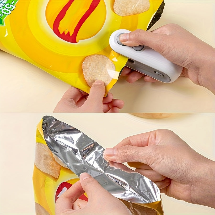 Ensemble de scelleuses pour sachets de snacks | 1 scelleuse + 1 câble de chargement USB