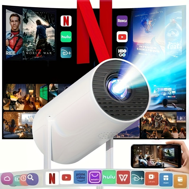 Mini projecteur Full HD 1080p, projecteur de cinéma intégré