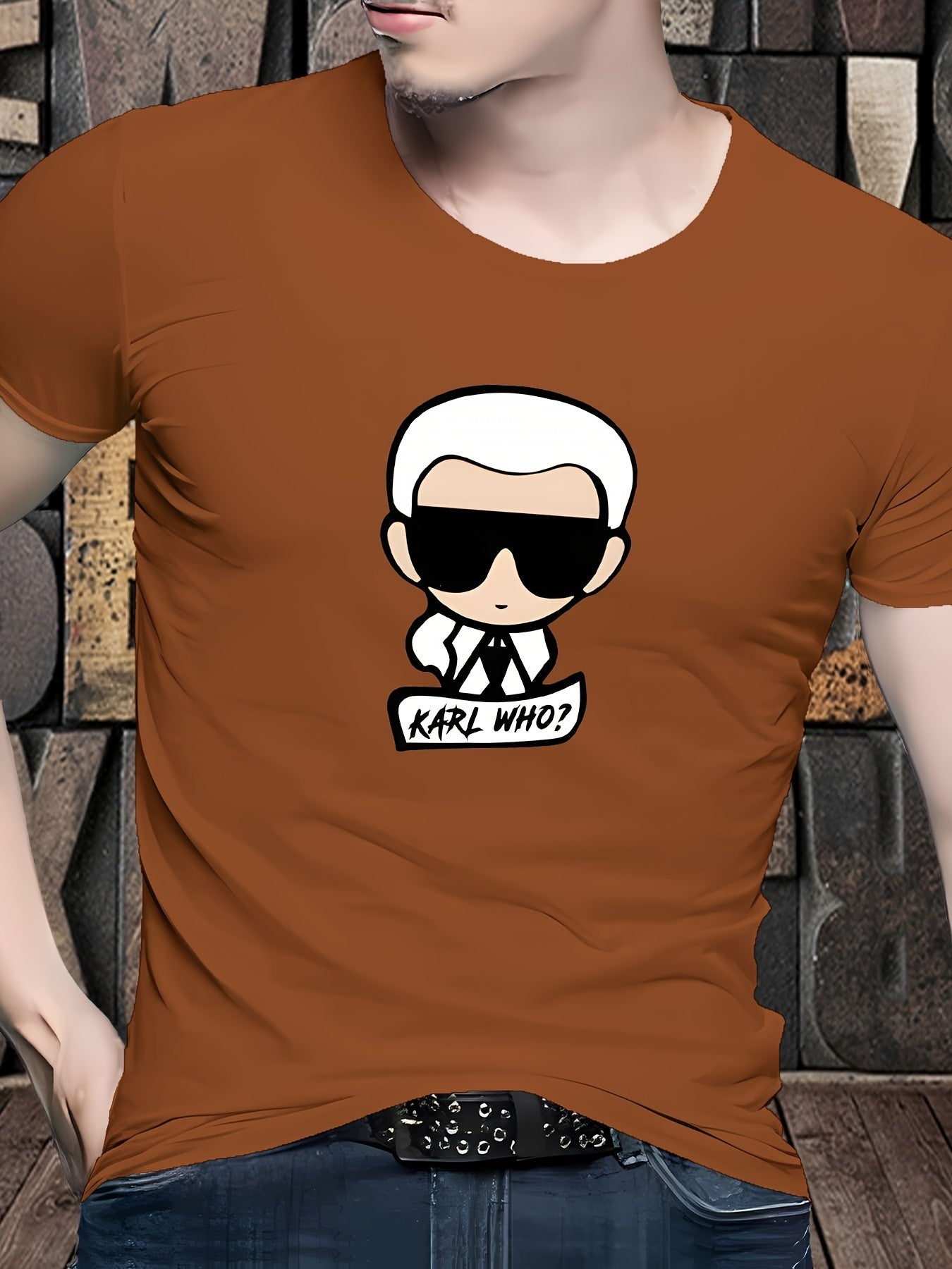 T-shirt imprimé graphique Cool Man pour homme