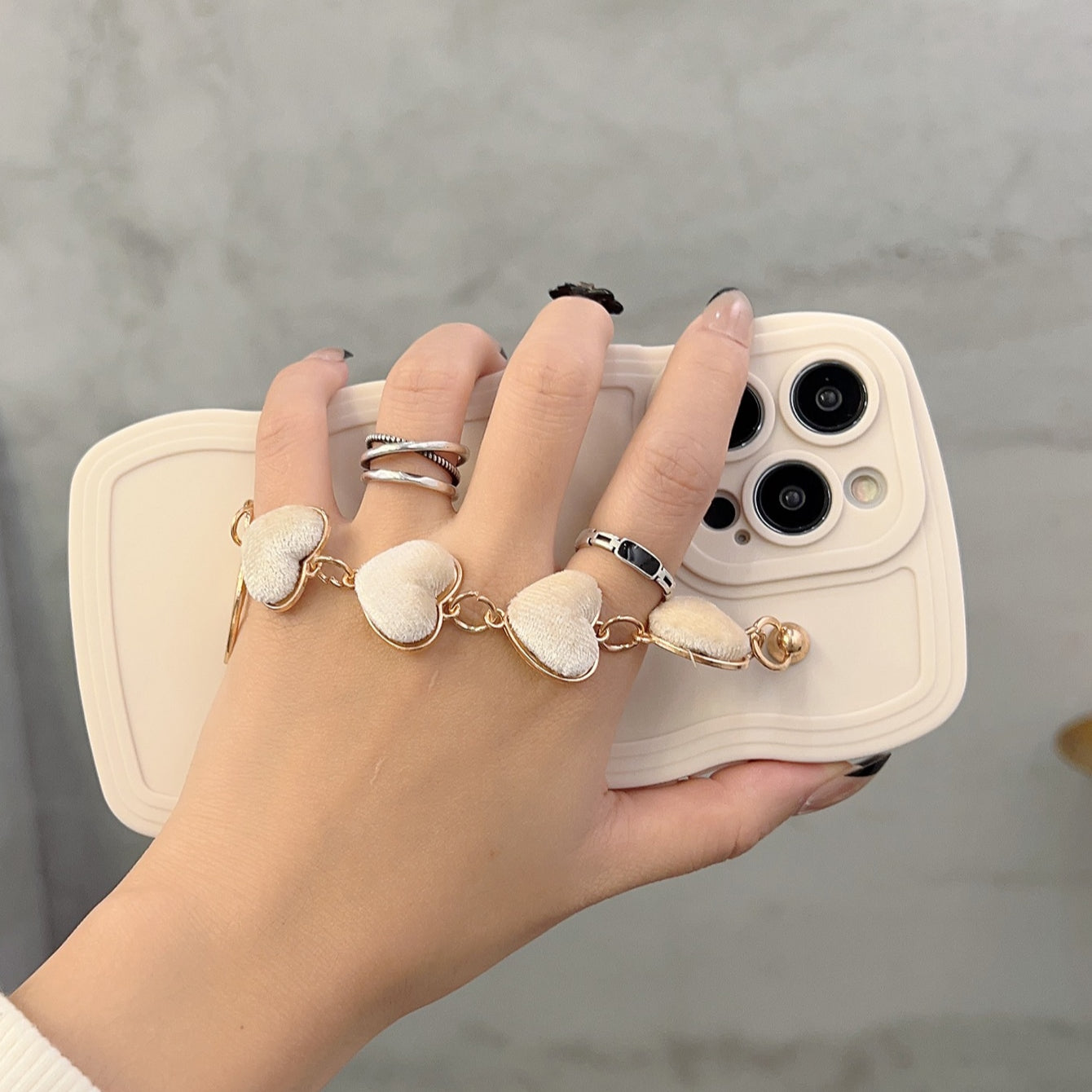 Coque de téléphone à motif vague pour iPhone