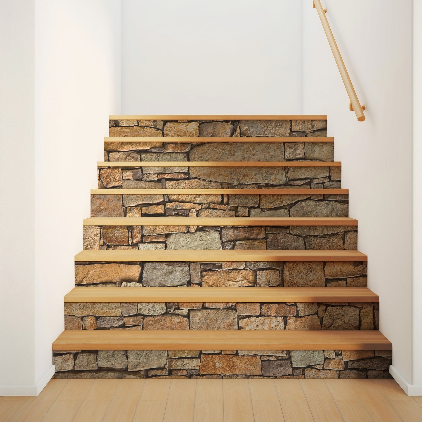 Autocollants pour escaliers, 13 bandes, en vinyle, 100 x 17,98 cm