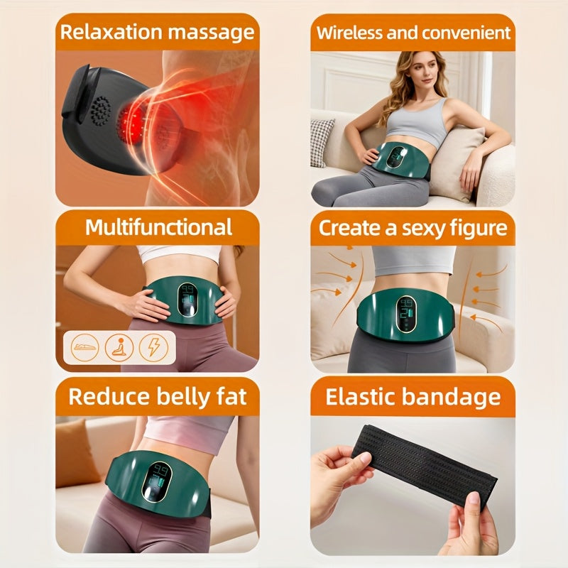 Appareil de massage portable multifonctionnel pour les abdominaux et les jambes, alimenté par USB