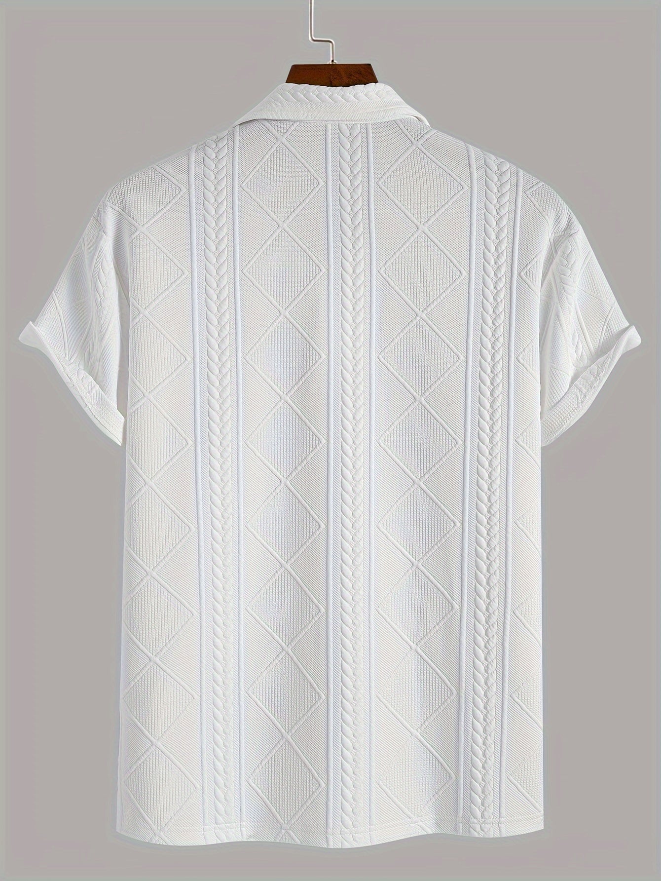 Chemise Henley à manches courtes et col à revers