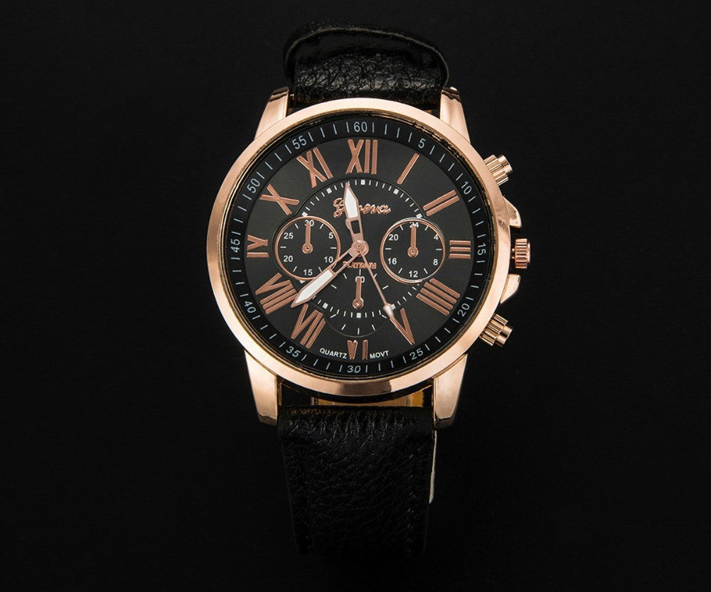 Montre pour hommes et femmes NOIR