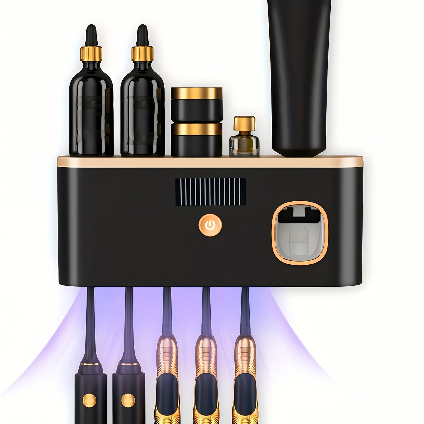 Porte-brosse à dents intelligent avec distributeur de dentifrice automatique