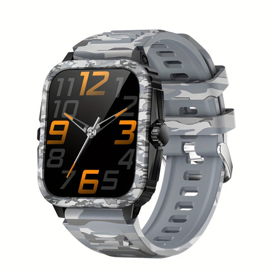 Montre connectée style camouflage JELLOO avec enregistrement d'exercice