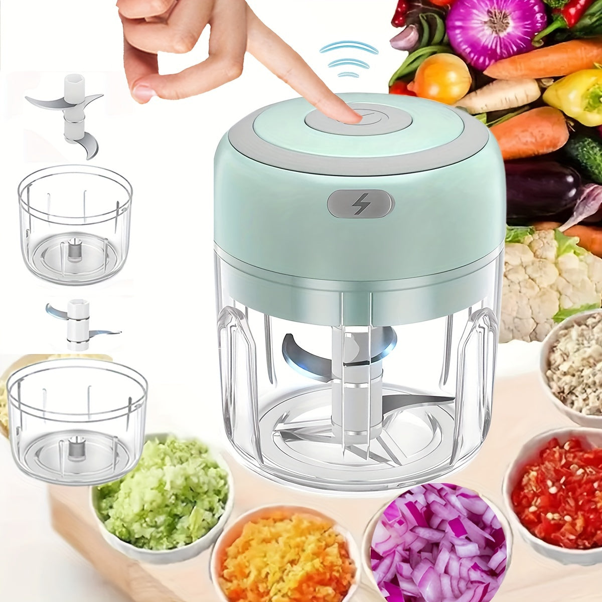 Hachoir électrique (280 ml), robot culinaire électrique