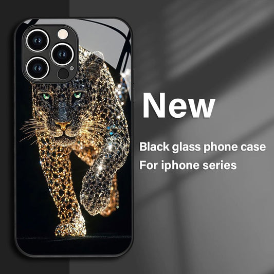Une coque de téléphone en verre trempé élégante et haut de gamme, IPHONE
