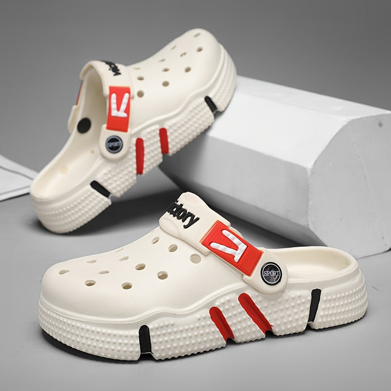 Victory Youngsters' Breathable Clogs - Comfortable, Non-Slip EVA Sandals for Boys & Girls, Durable for Indoor/Outdoor Use, All-Season Footwear in Black, Gray, White, Indoor Outdoor Clogs|Slipon Clogs|Durable Youngsters's Sand - Topdecheztop.fr