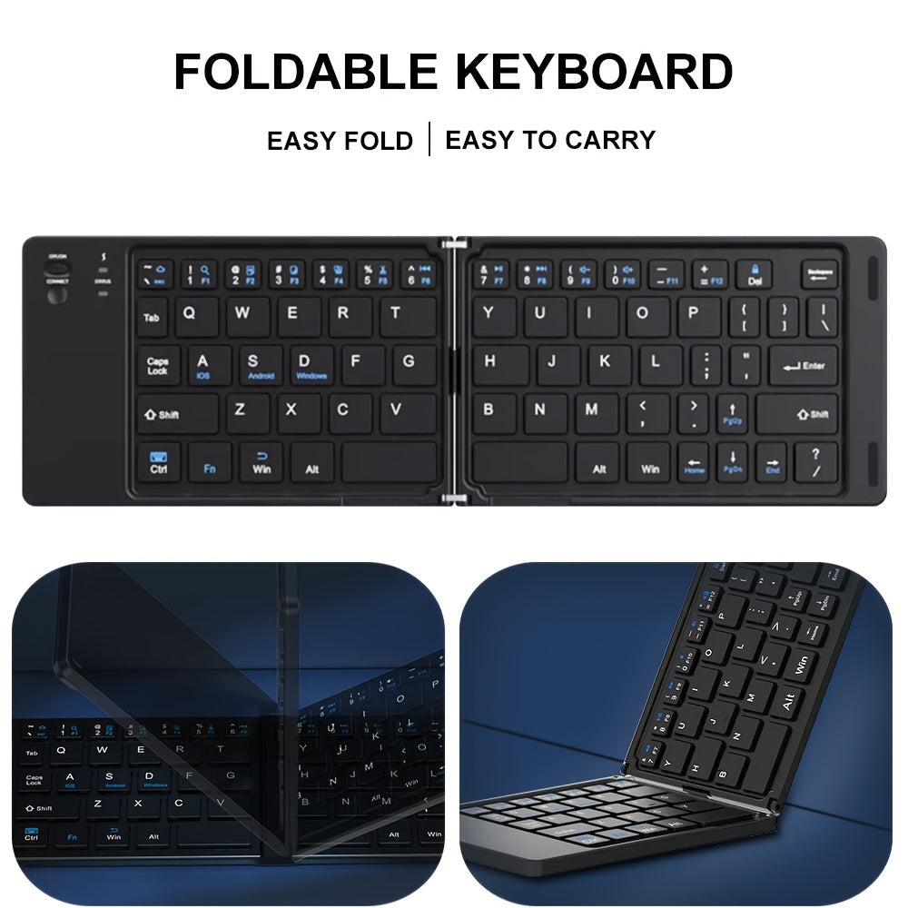 Clavier pliable ultra-fin | Clavier de voyage sans fil pliable