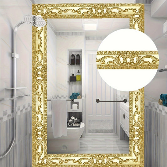 Vinyl Self-Adhesive Decorative Tape for Home Decor, Flexible Trim Molding Wall Art, Peel and Stick Ceiling Border, Cabinet, and Picture Frame Ornament, Waterproof and Durable Craft Ribbon for Kitchen, Bathroom, Baseboard – - Topdecheztop.fr