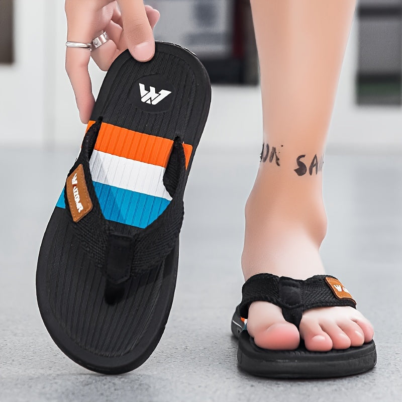 Sandales de plage pour homme, plateforme estivale décontractée à zigzag, antidérapantes, résistantes aux odeurs et à l'usure