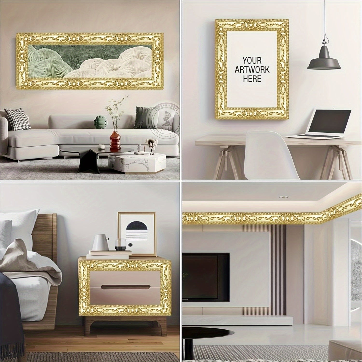 Vinyl Self-Adhesive Decorative Tape for Home Decor, Flexible Trim Molding Wall Art, Peel and Stick Ceiling Border, Cabinet, and Picture Frame Ornament, Waterproof and Durable Craft Ribbon for Kitchen, Bathroom, Baseboard – - Topdecheztop.fr