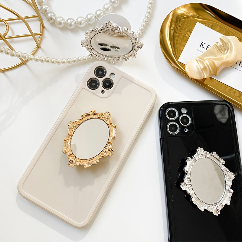 Support de téléphone pliable et élégant en ABS avec miroir
