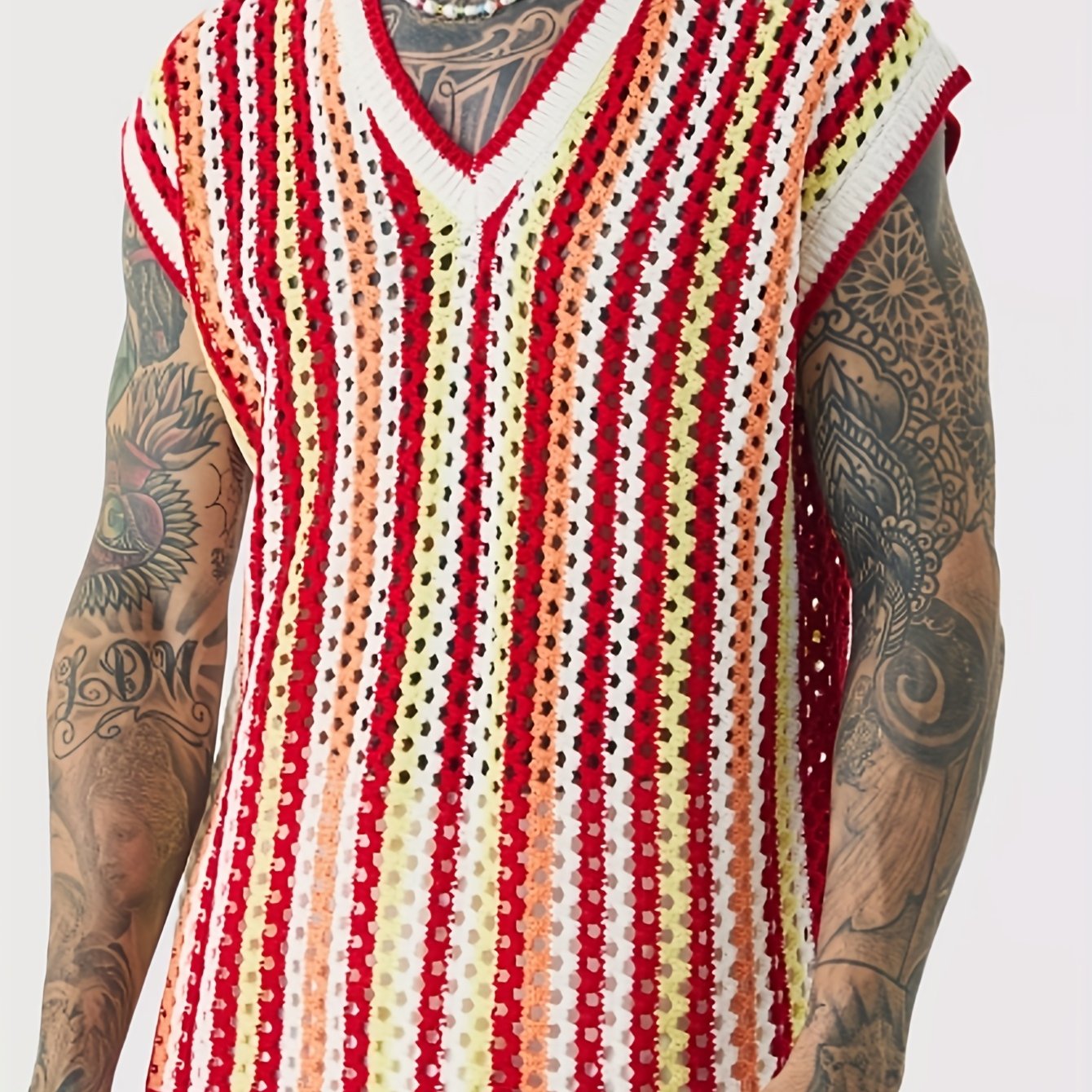 Gilet ajouré au crochet