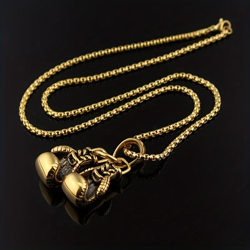 Collier avec pendentif en forme de gants de boxe - Topdecheztop.fr