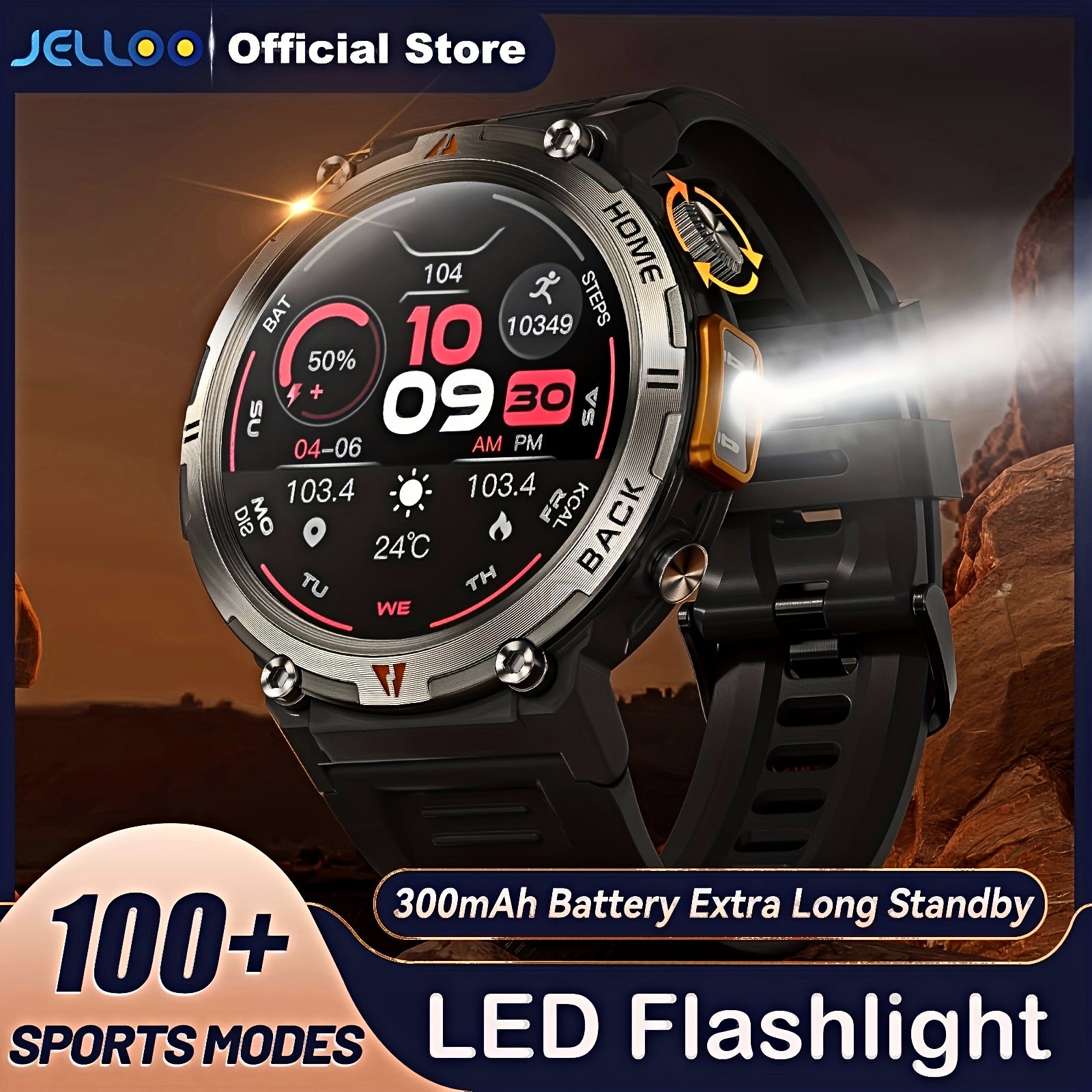 Montre connectée  pour homme avec écran TFT 360p, écran 3,68 cm - Topdecheztop.fr