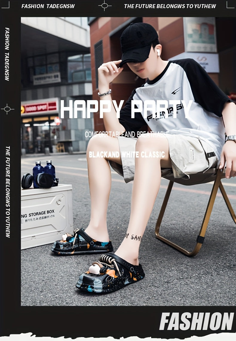 Sabots pour hommes/femmes à semelles épaisses , doux et confortables pour les loisirs de plein air, antidérapants et durables.