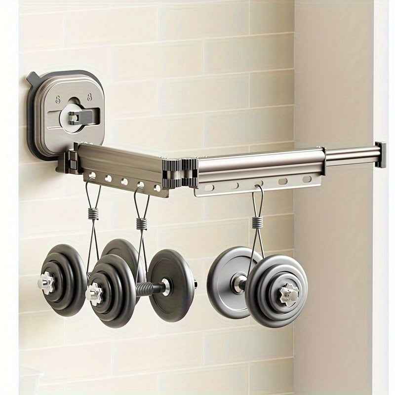 Séchoir à linge mural pliable en aluminium, peu encombrant