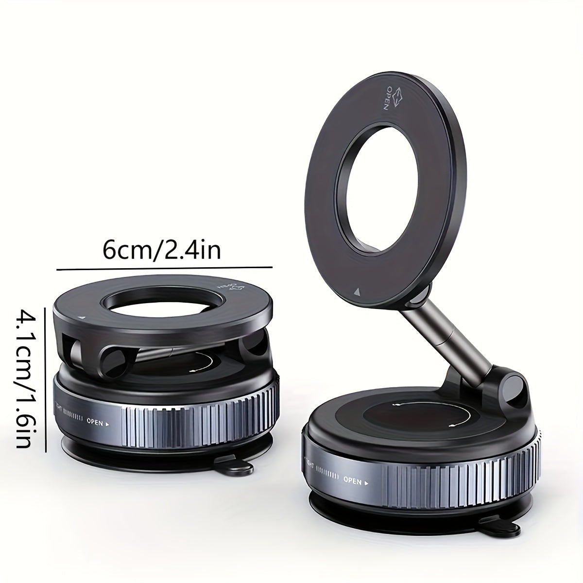 Support de téléphone magnétique pliable super résistant pour voiture
