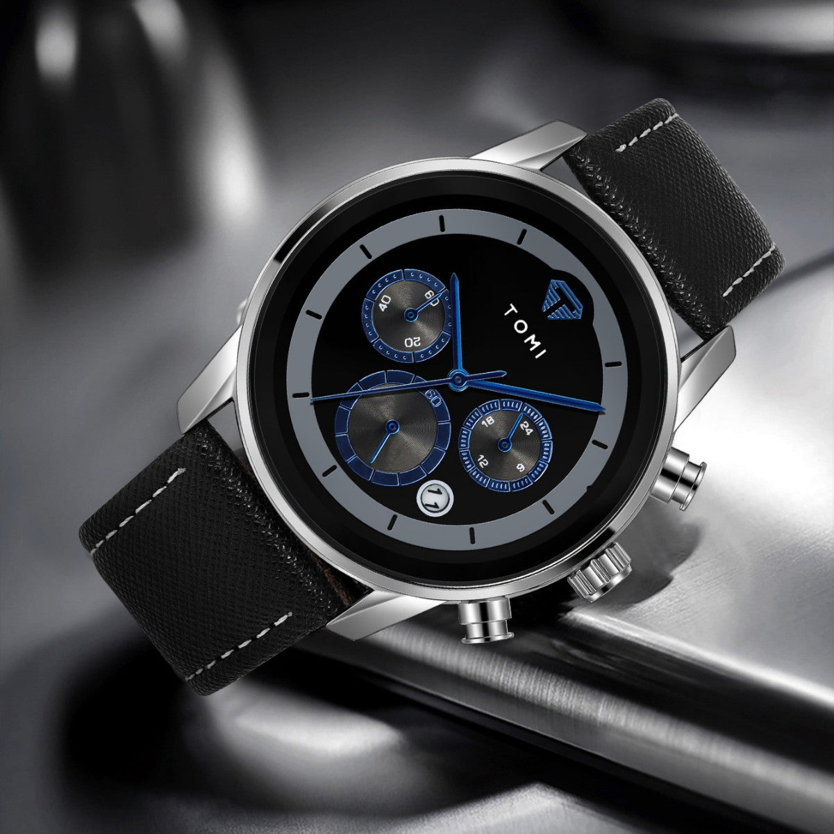 Coffret cadeau montre à quartz pour homme