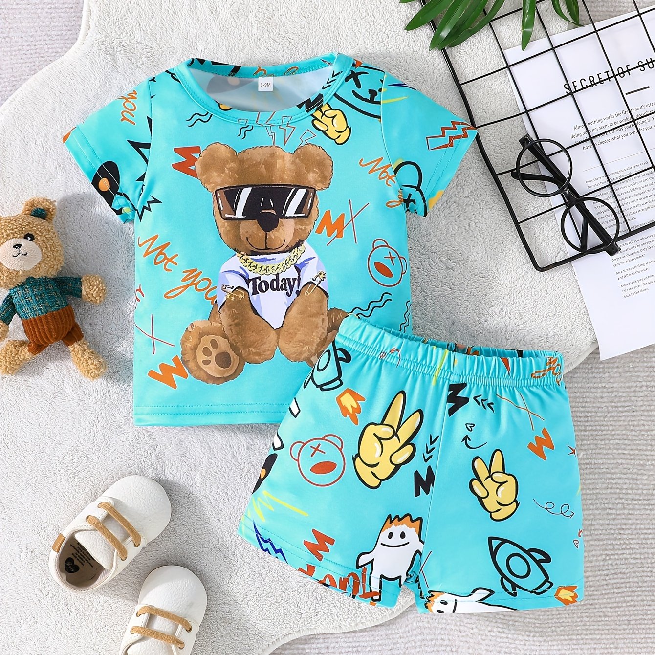 Ensemble 2 pièces d'été pour bébé et tout-petit - Topdecheztop.fr