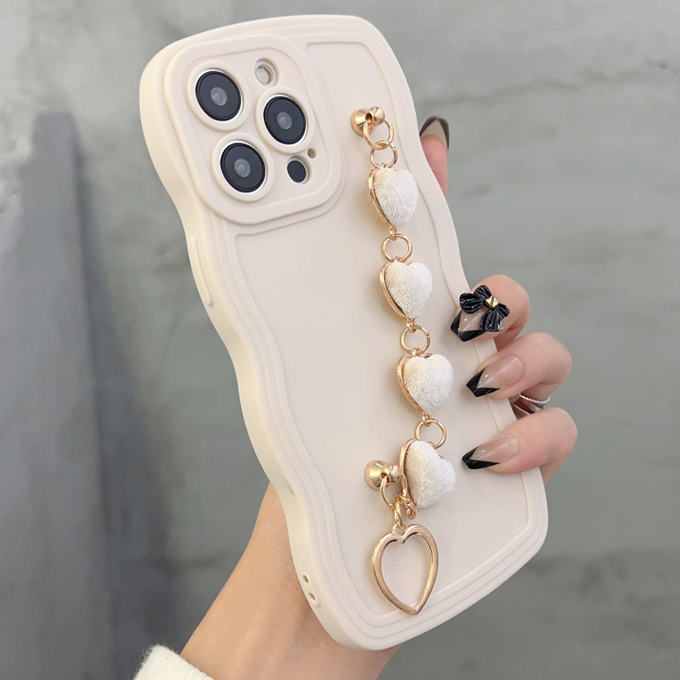 Coque de téléphone à motif vague pour iPhone