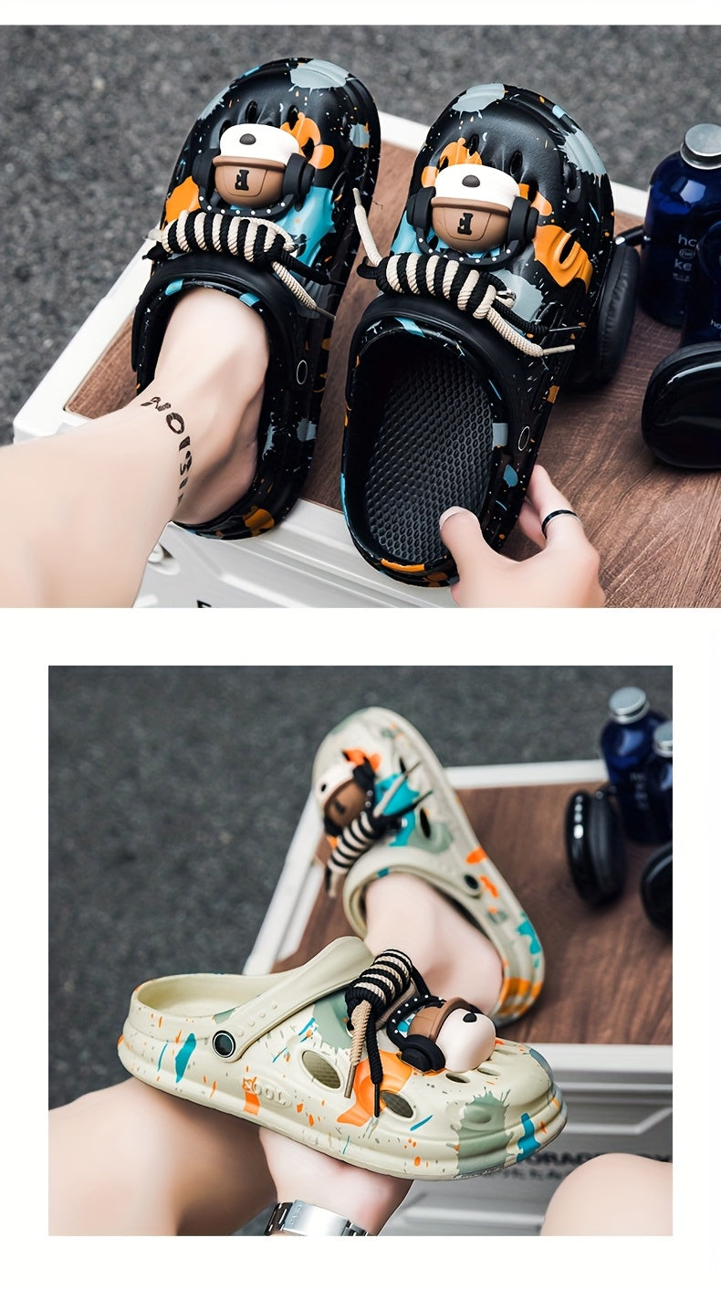 Sabots pour hommes/femmes à semelles épaisses , doux et confortables pour les loisirs de plein air, antidérapants et durables.