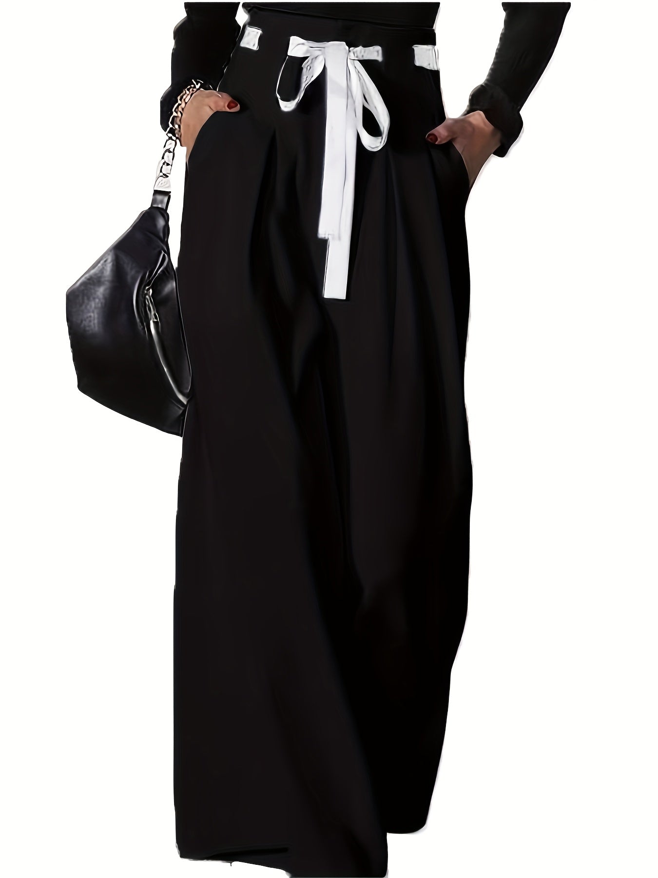 Pantalon large élégant et tendance