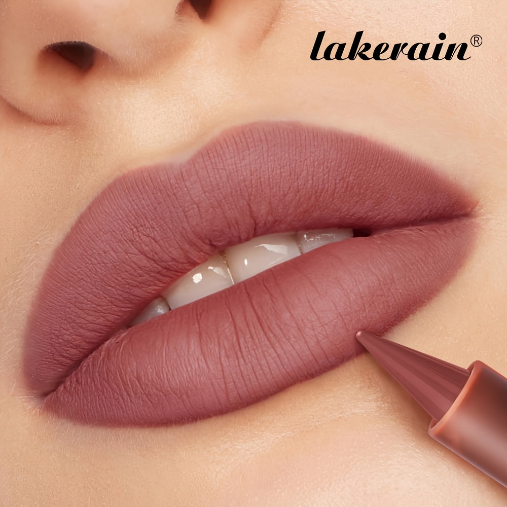 Duo crayon à lèvres et rouge à lèvres mat Lakerain - Longue tenue, pointe conique