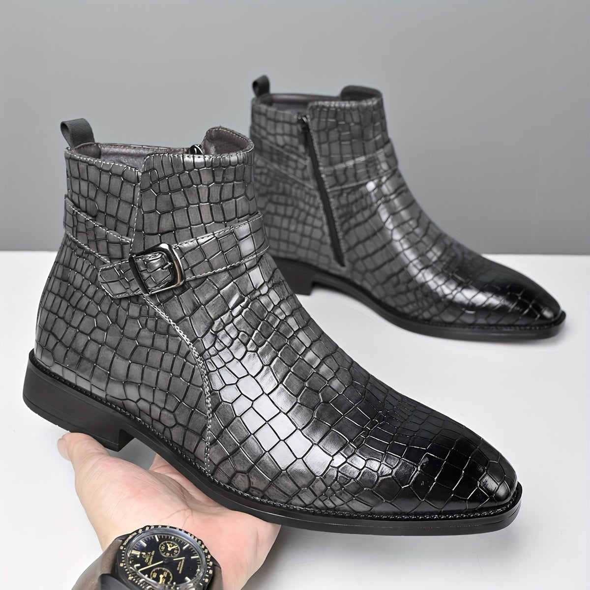 Bottines Chelsea vintage élégantes pour homme - Confortables