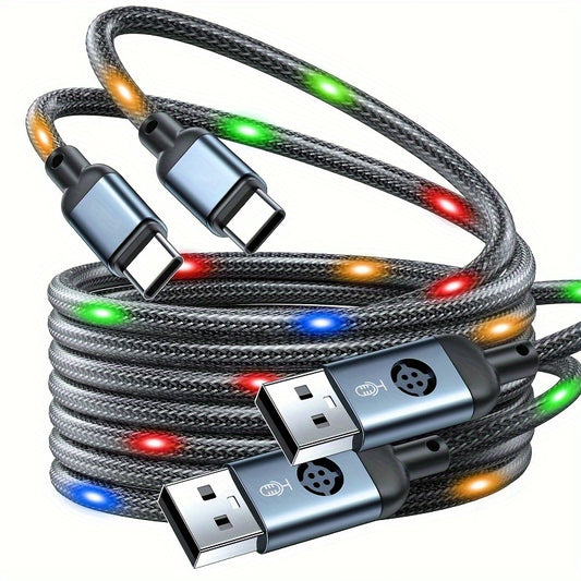 Câble de charge sensible au son, USB vers Type-C - Topdecheztop.fr