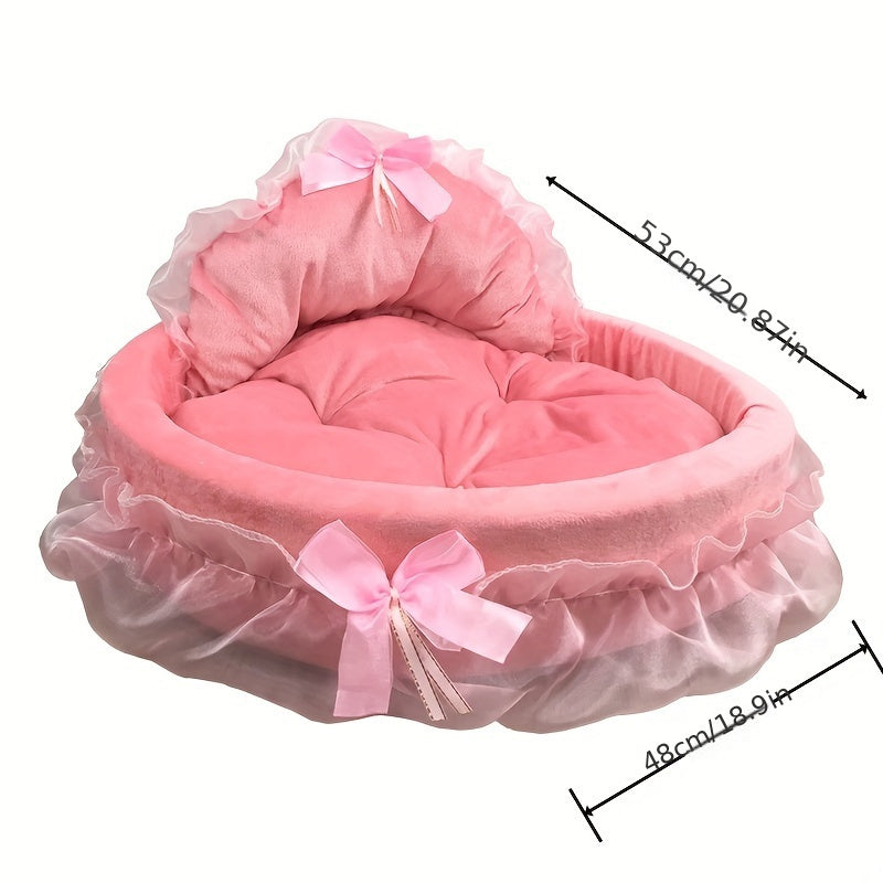 Lit douillet toutes saisons pour chats et chiens - Nid-canapé lavable en peluche
