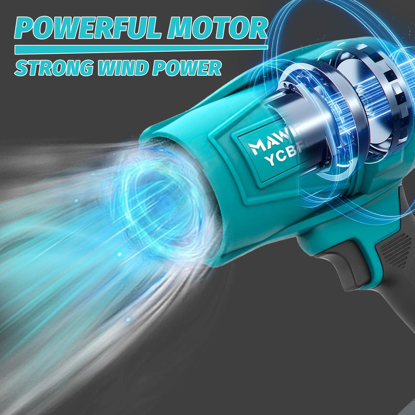 Souffleur de feuilles sans fil, souffleur de poussière électrique, souffleur d'air portable avec 1 batterie