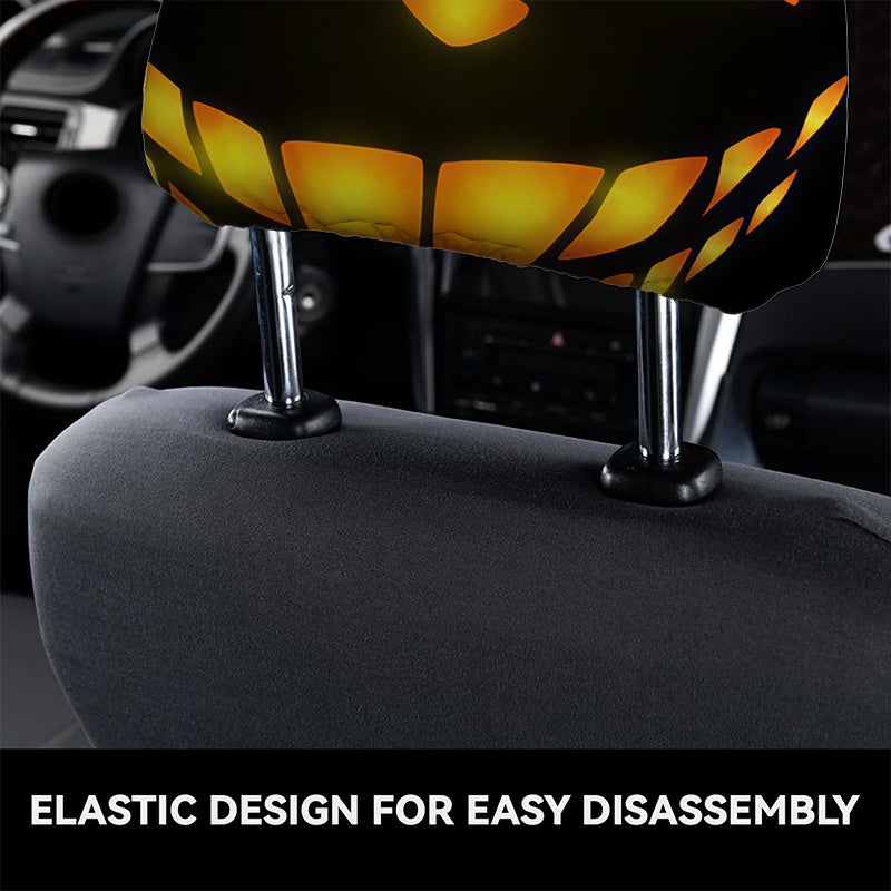 Lot de 2 housses d'appuie-tête lumineuses Chat du Cheshire, style fantaisie