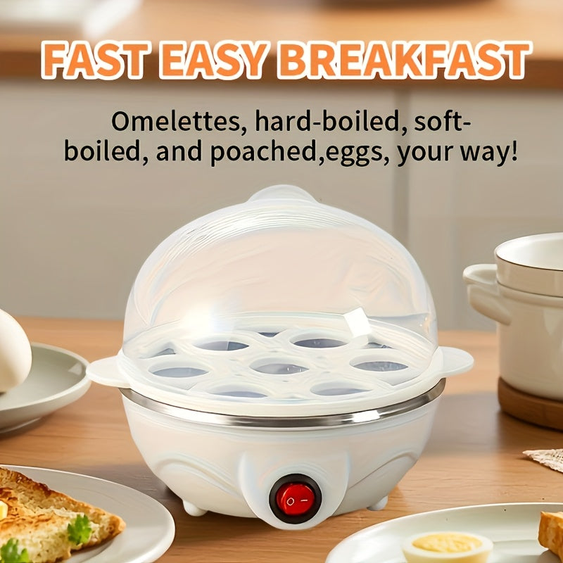 Cuiseur à œufs rapide, un compartiment pour 7 œufs, arrêt automatique