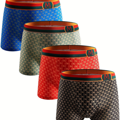 Lot de 4 boxers classiques tendance pour homme 4 PCS MIX