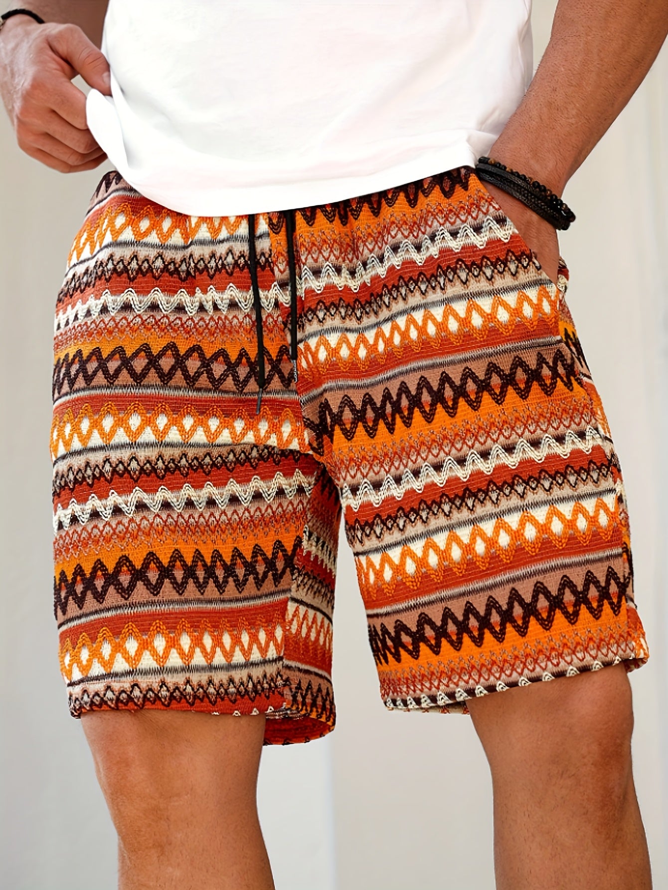 Short pour homme élégant et classique, en maille