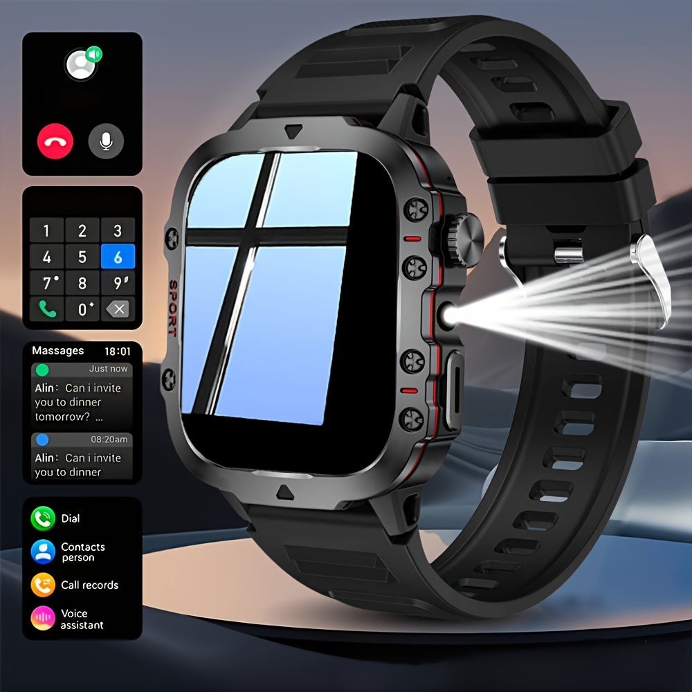 Cette montre connectée avec écran tactile permet de passer des appels sans fil et de recevoir des notifications de messages