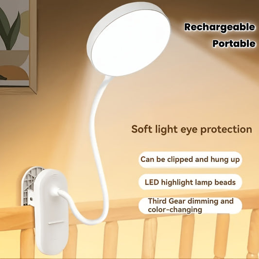 Lampe de bureau LED (1 pièce), lampe de lecture à pince tactile