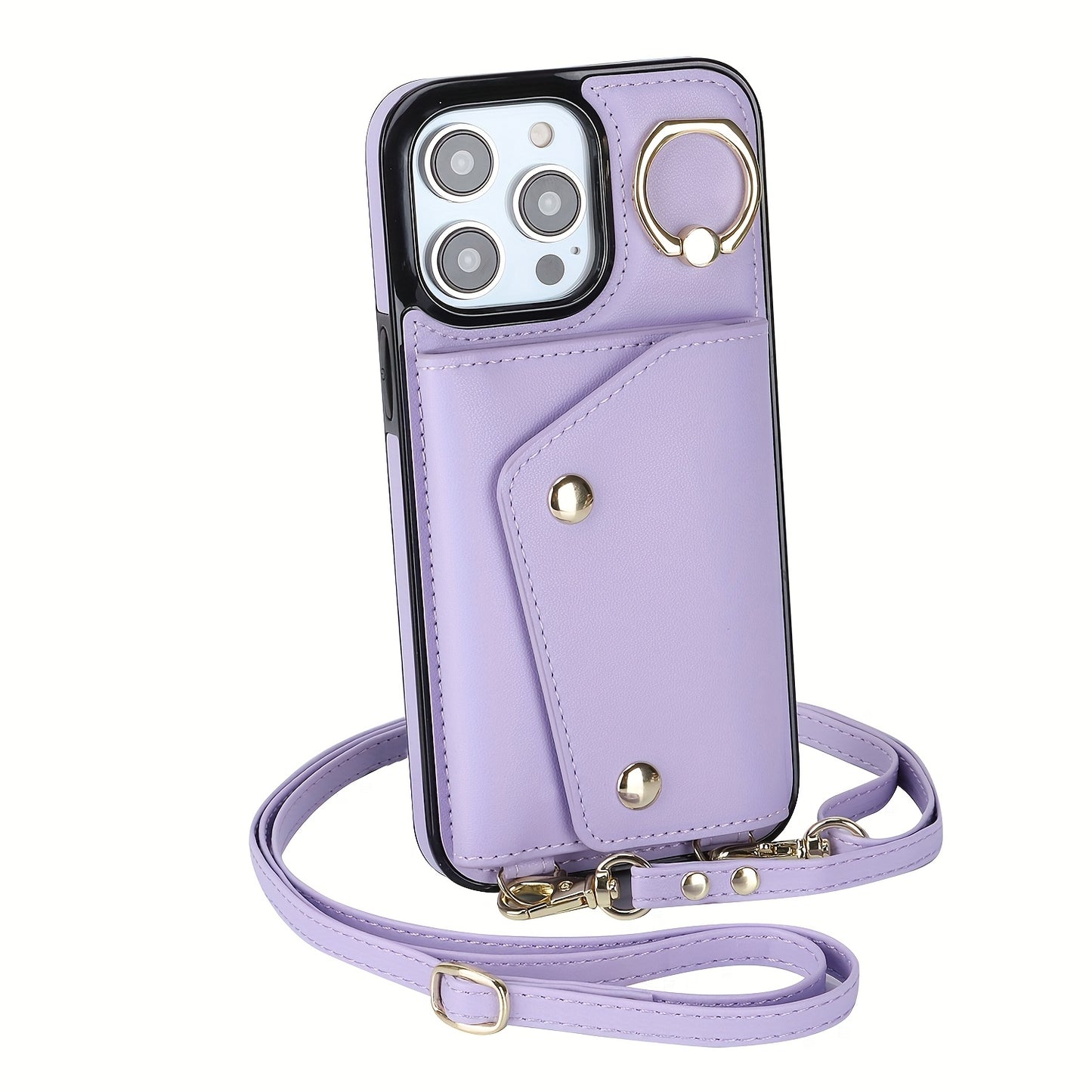 Etui portefeuille bandoulière pour femme est compatible avec les iPhone