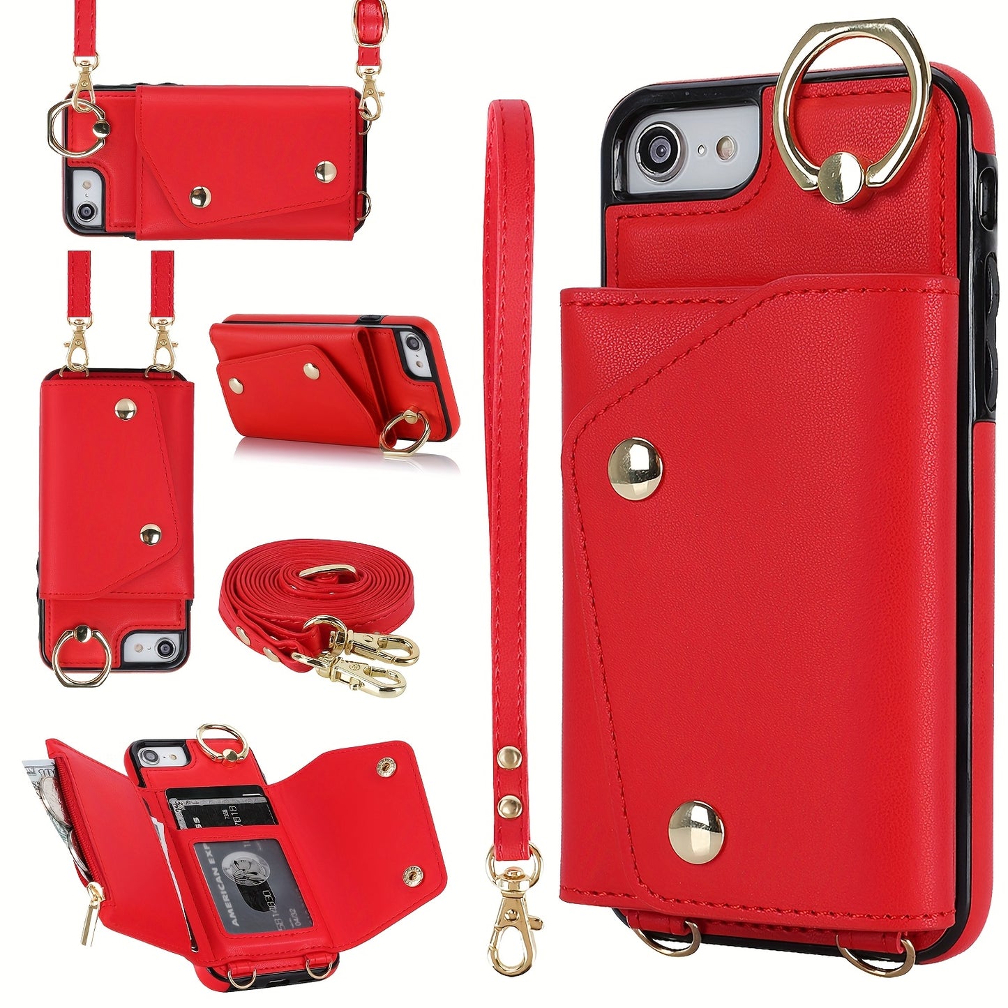 Etui portefeuille bandoulière pour femme est compatible avec les iPhone