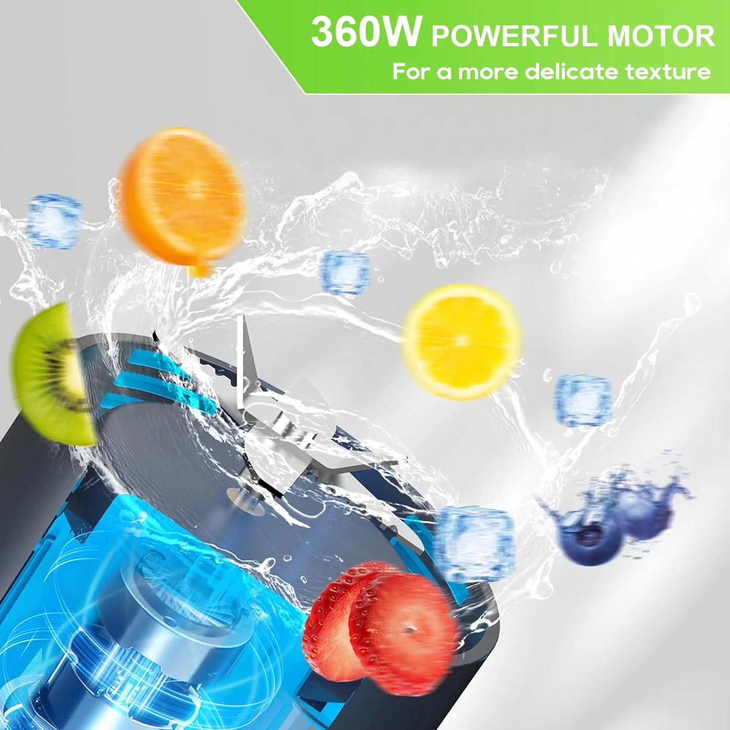 Mixeur multifonction rechargeable USB 700 ml