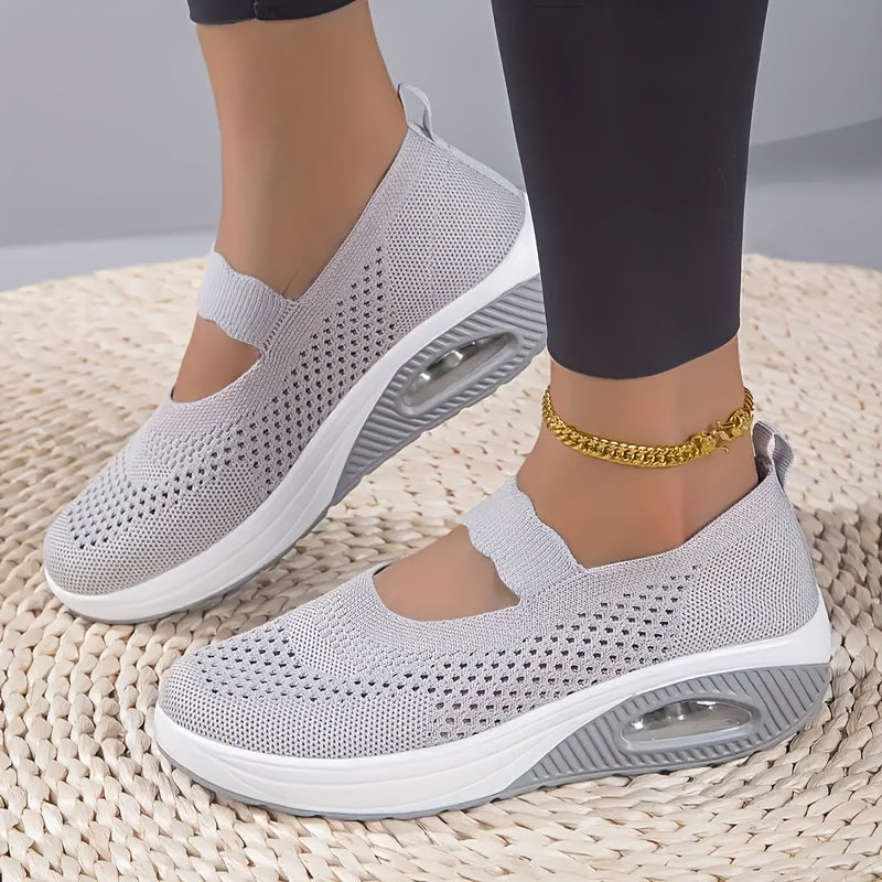 Baskets basses respirantes en mesh pour femme, chaussures décontractées