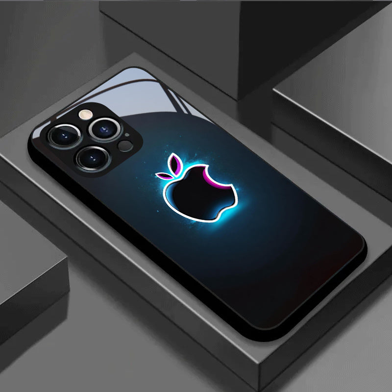 Coque de protection intégrale en verre de haute qualité avec motif , IPHONE