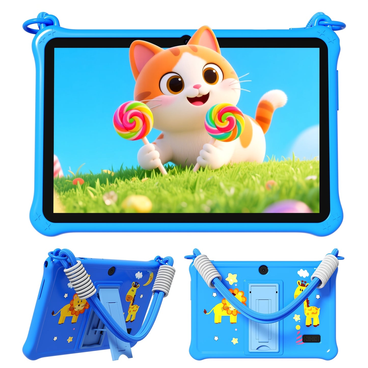 Tablette Android 13 pour enfants, 7 pouces, avec étui de protection